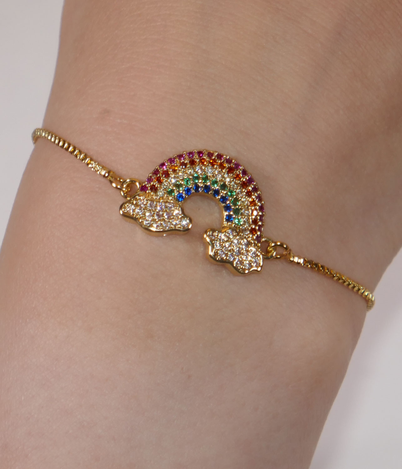 Rainbow bracelet gift for tween girls