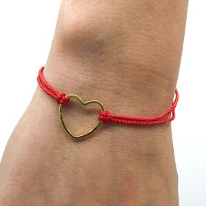 Love adjustable heart bracelet for tween girls