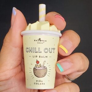 “Chill Out” Lip Balm by Italia Deluxe in hand