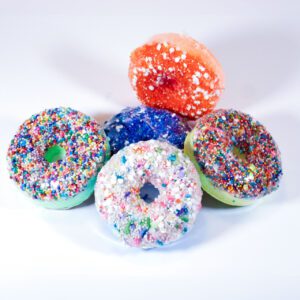 Donut Bath Bombs Made With Epsom Salts and Shea Butter