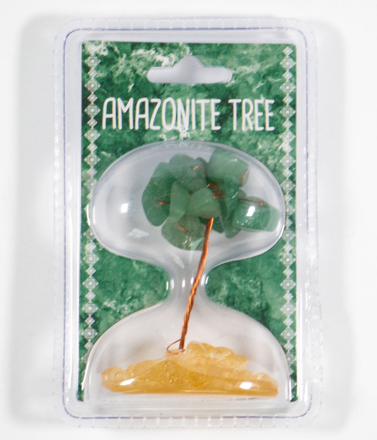 Amazonite Bonsai Tree - Made with Crystal Bonsai Healing Stones - Healing Chakra Crystals