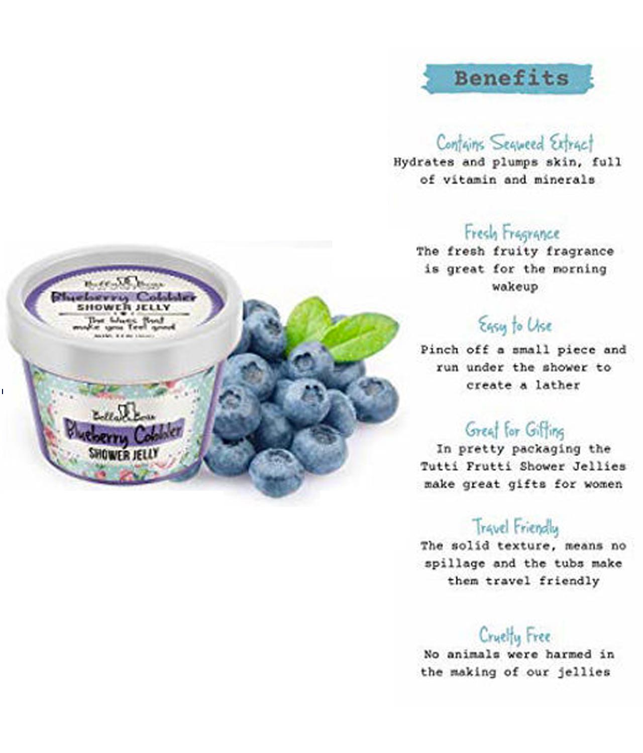 Bella and Bear Blueberry Cobbler Shower Jelly