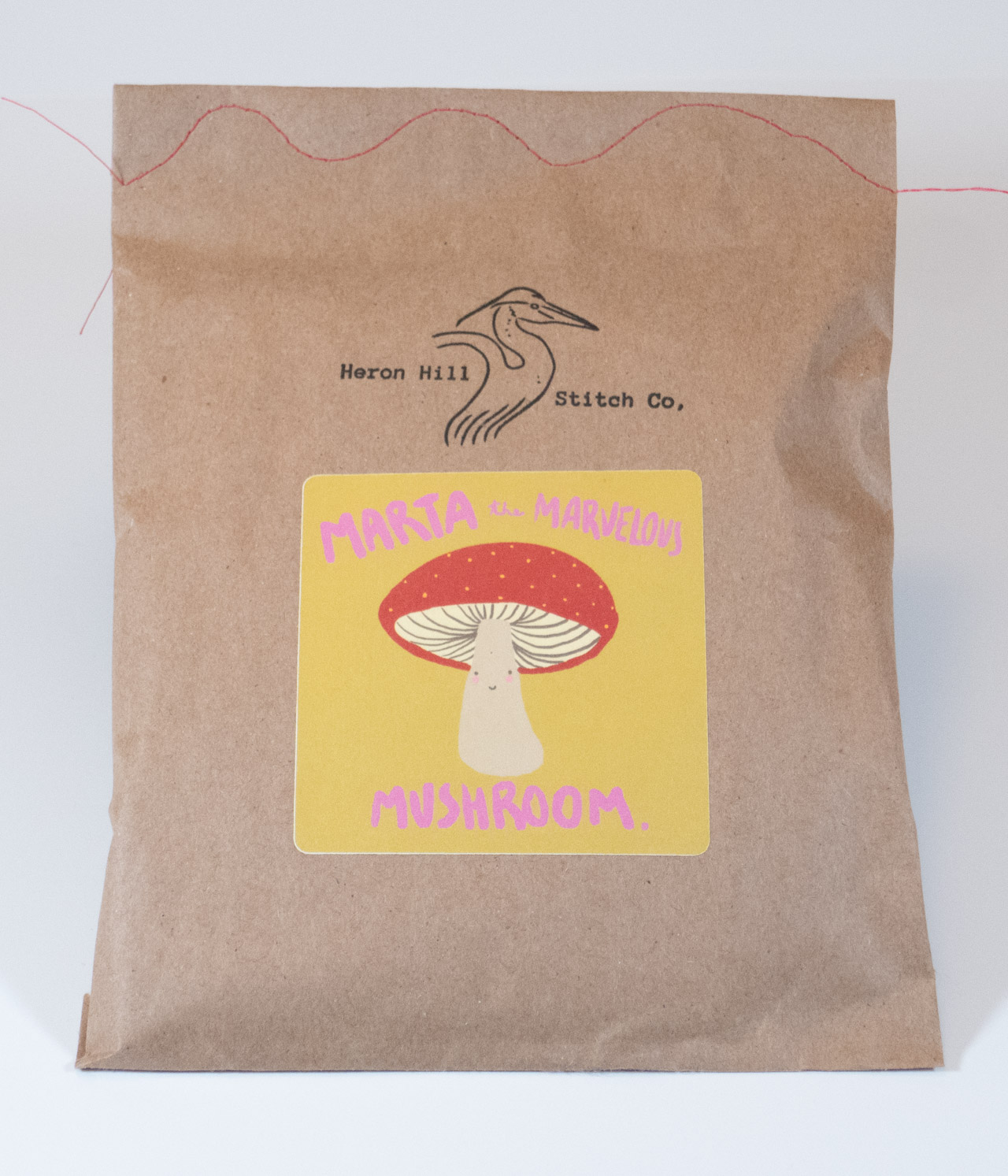 Marta the Marvelous Mushroom Felt stitch gift - fun creative craft gift for kids
