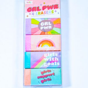 Girl Power GRL PWR Eraser set gift