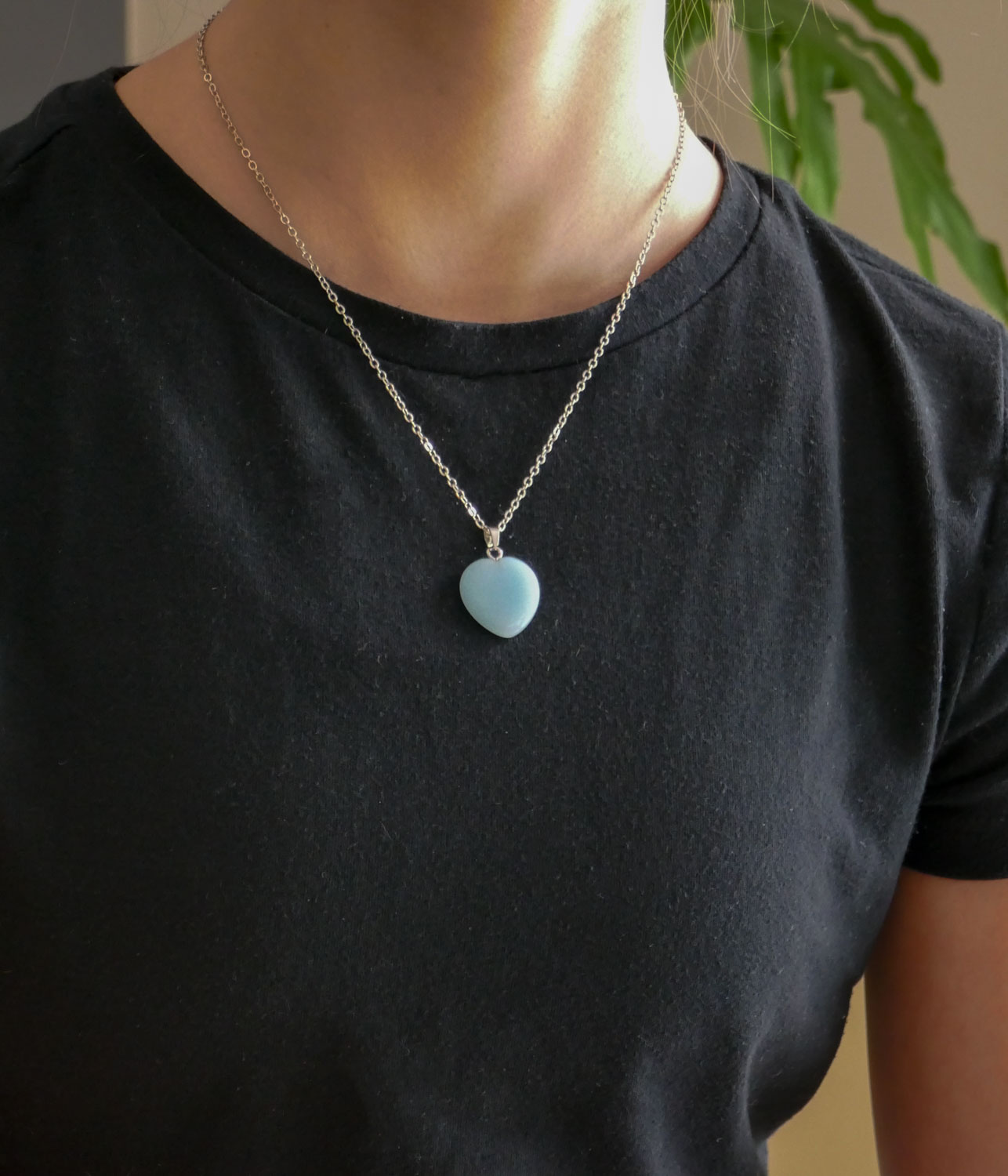 Glowing Heart necklace tween gift
