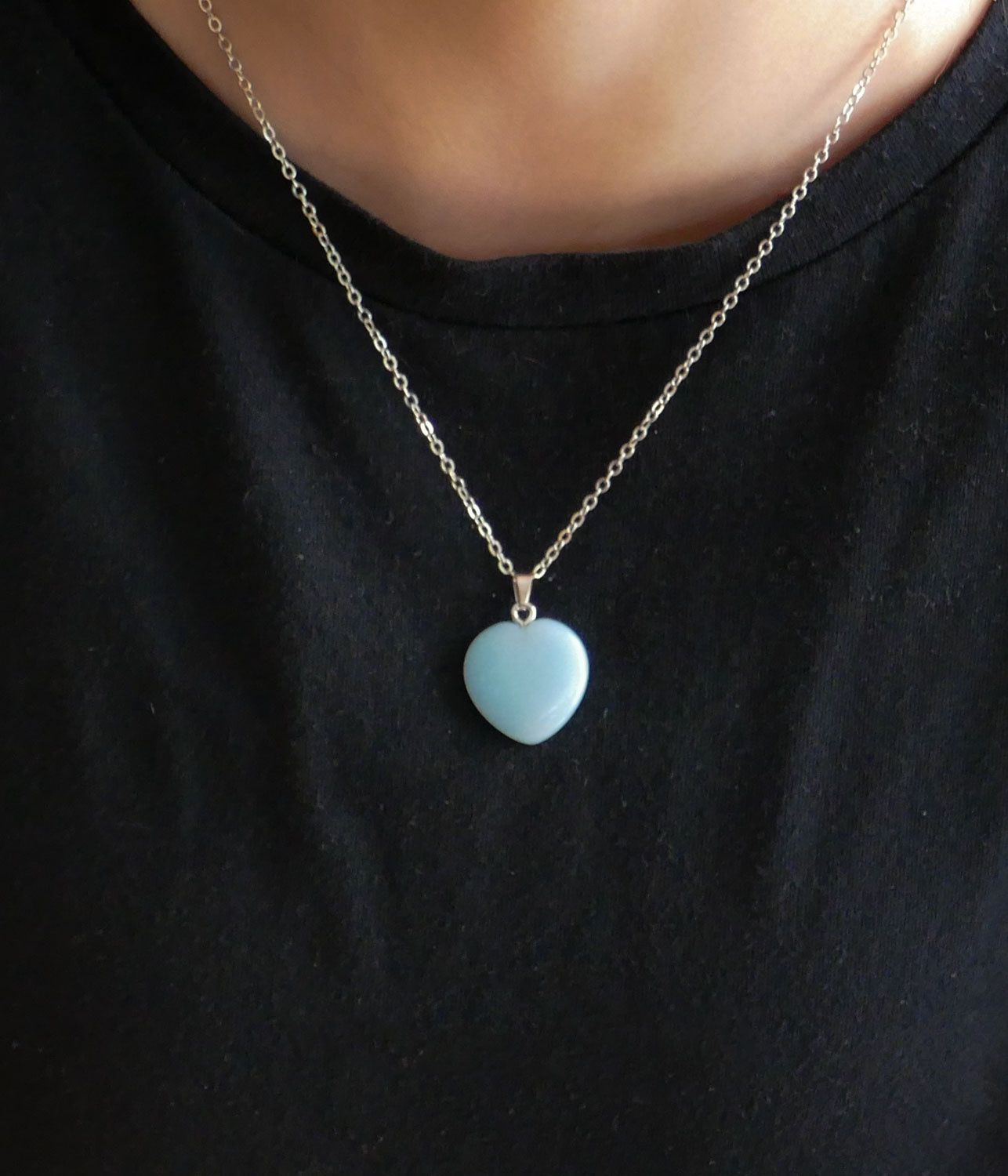 Glowing Heart necklace tween gift