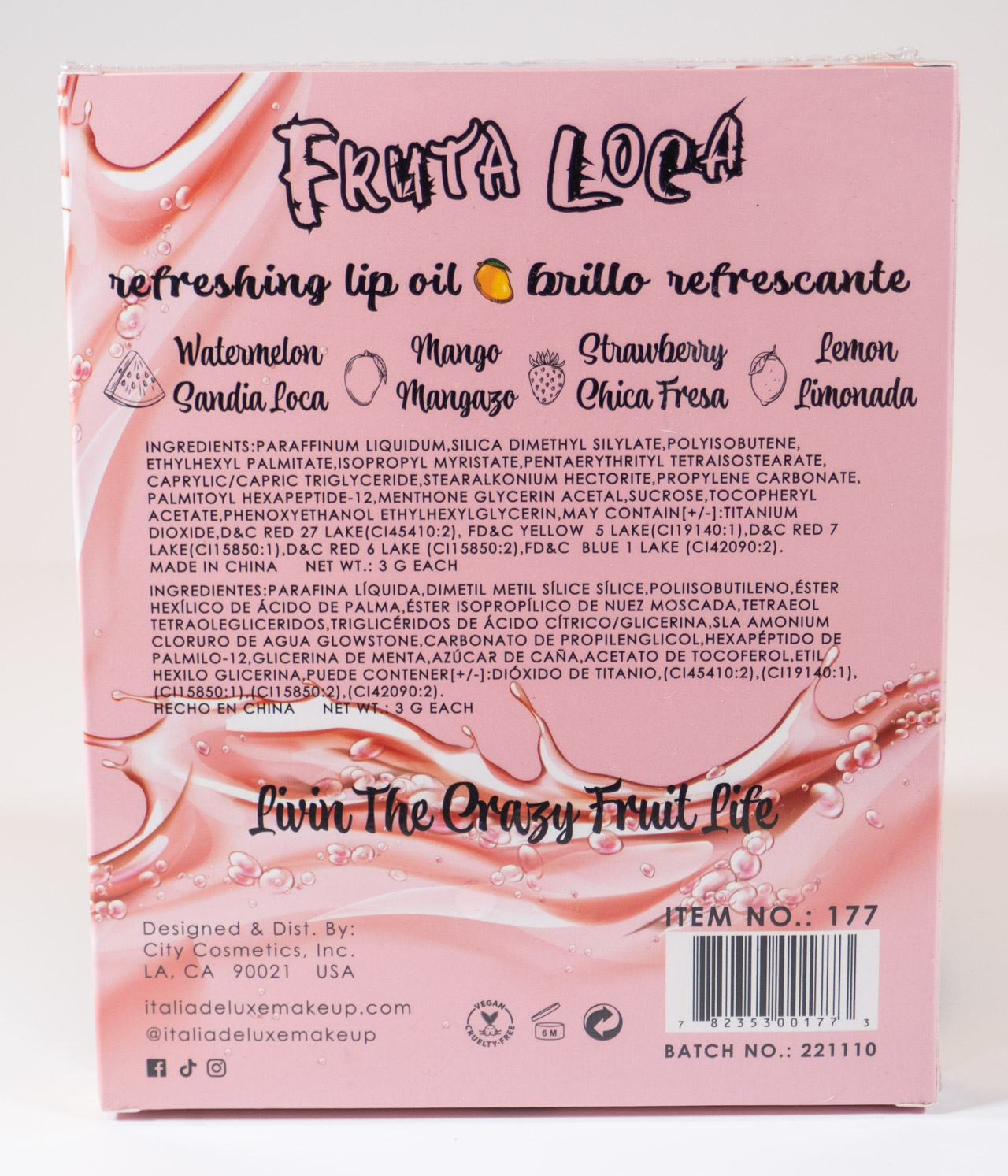 Fruta Loca Refreshing Lip Oil Gift Set