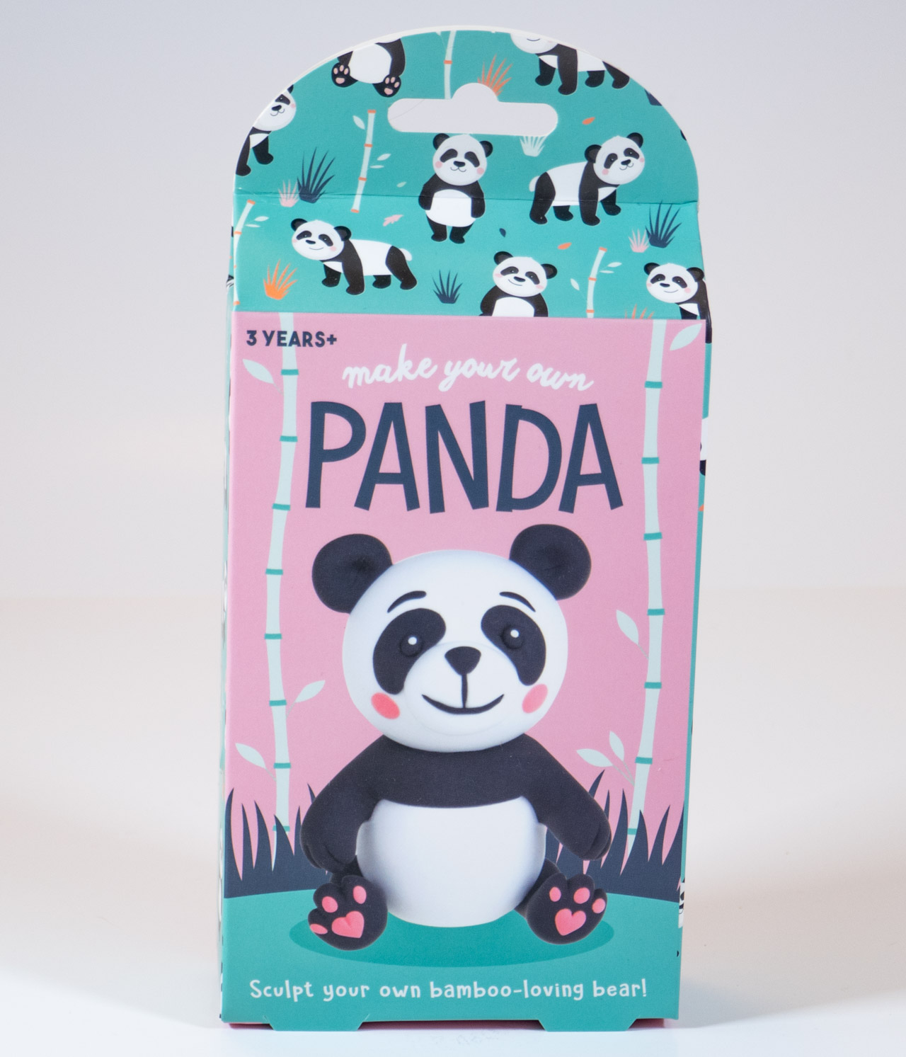 Make your own panda craft kit gift - front