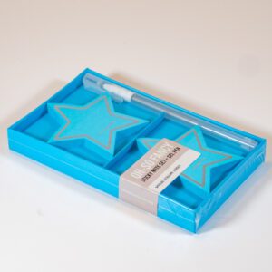 blue star sticker set with metallic pen by Knock Knock