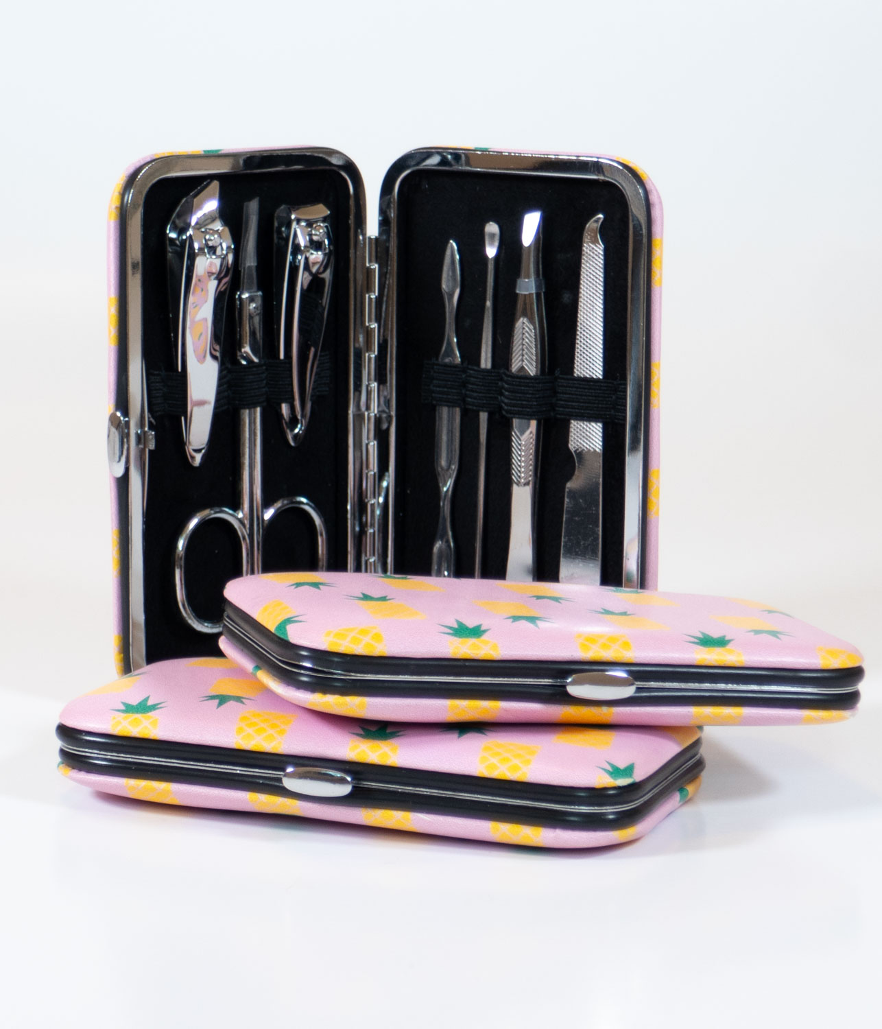 pinapple compact manicure set gift for tween girls