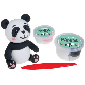 make your own panda kit packaging – sculpting dough set for kids