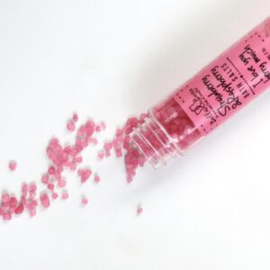 Strawberry Raspberry bath salts by Bella & Bear - open with salts