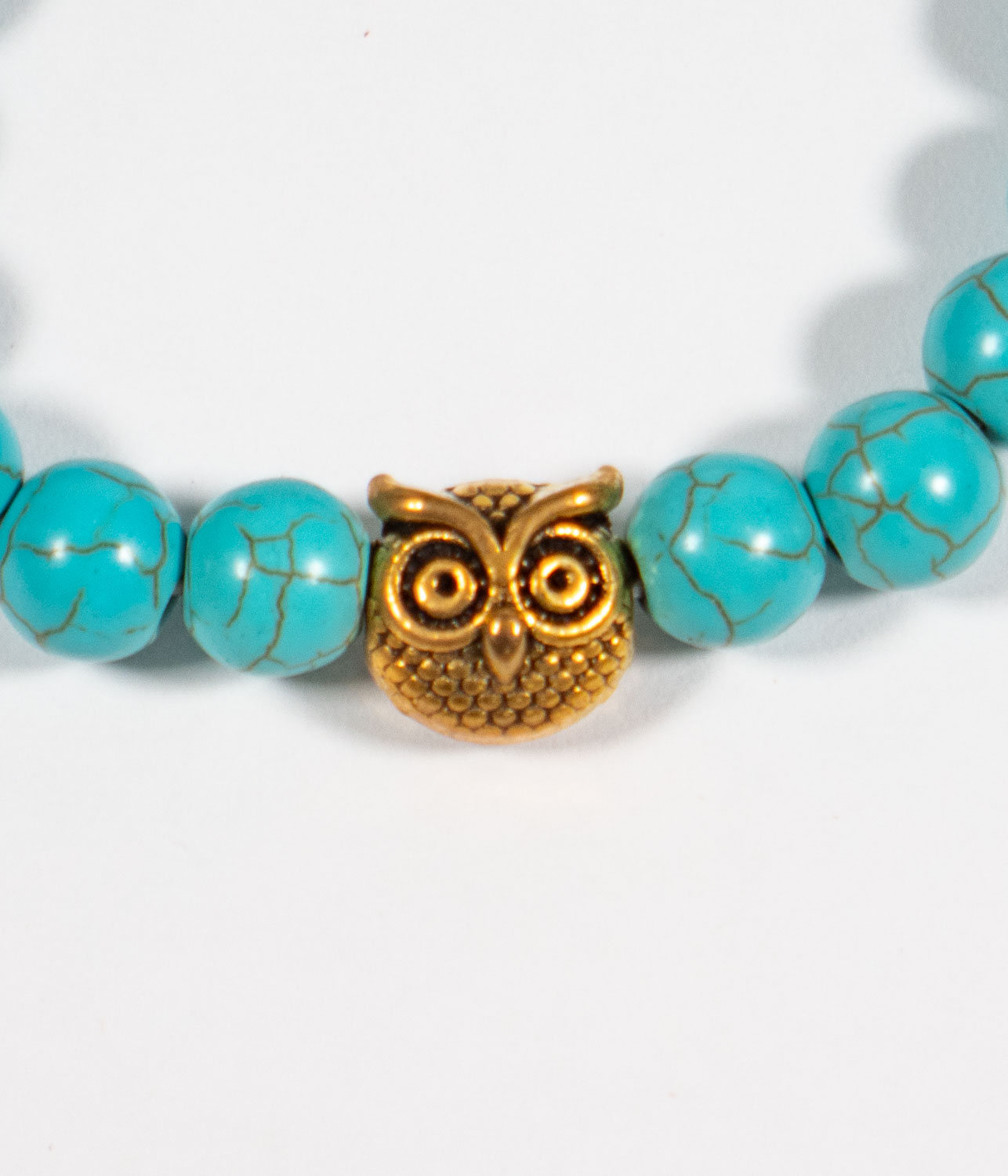 Bohemian Turquoise Owl Braided Rope Bracelet for Girls