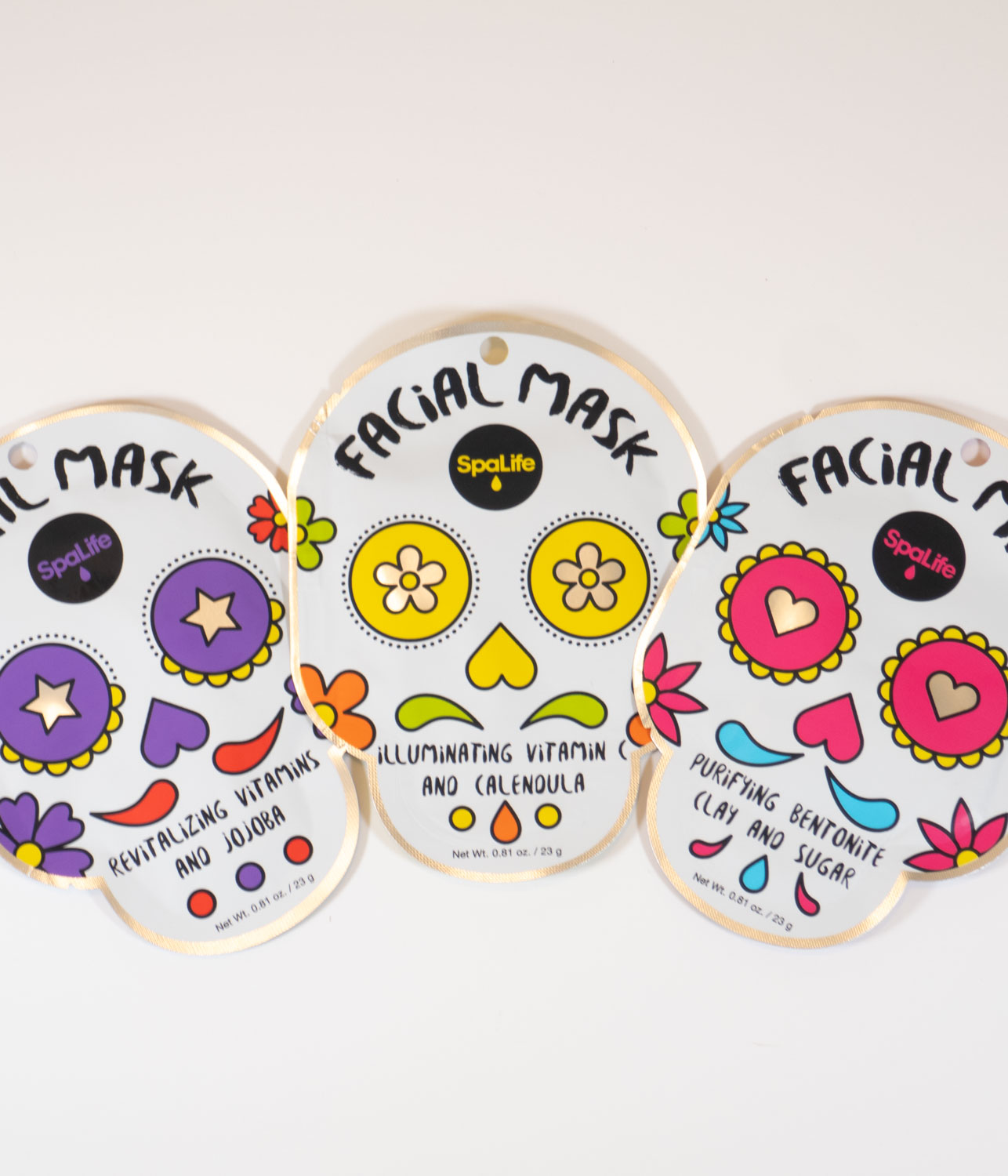【SugarlabVitaDailyAmpouleMask】30枚 ×5点 Sugar Skull Facial Masks - Dia de los Muertos - BOTI Box