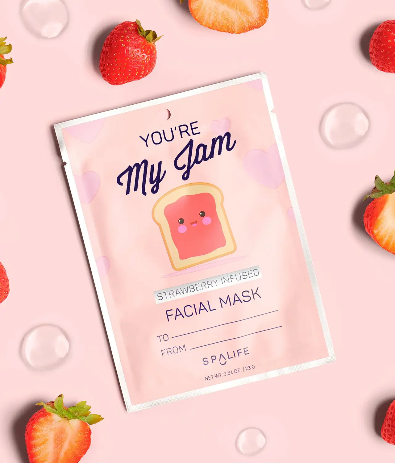 You are My Jam facial mask gift for girls strawberry infused