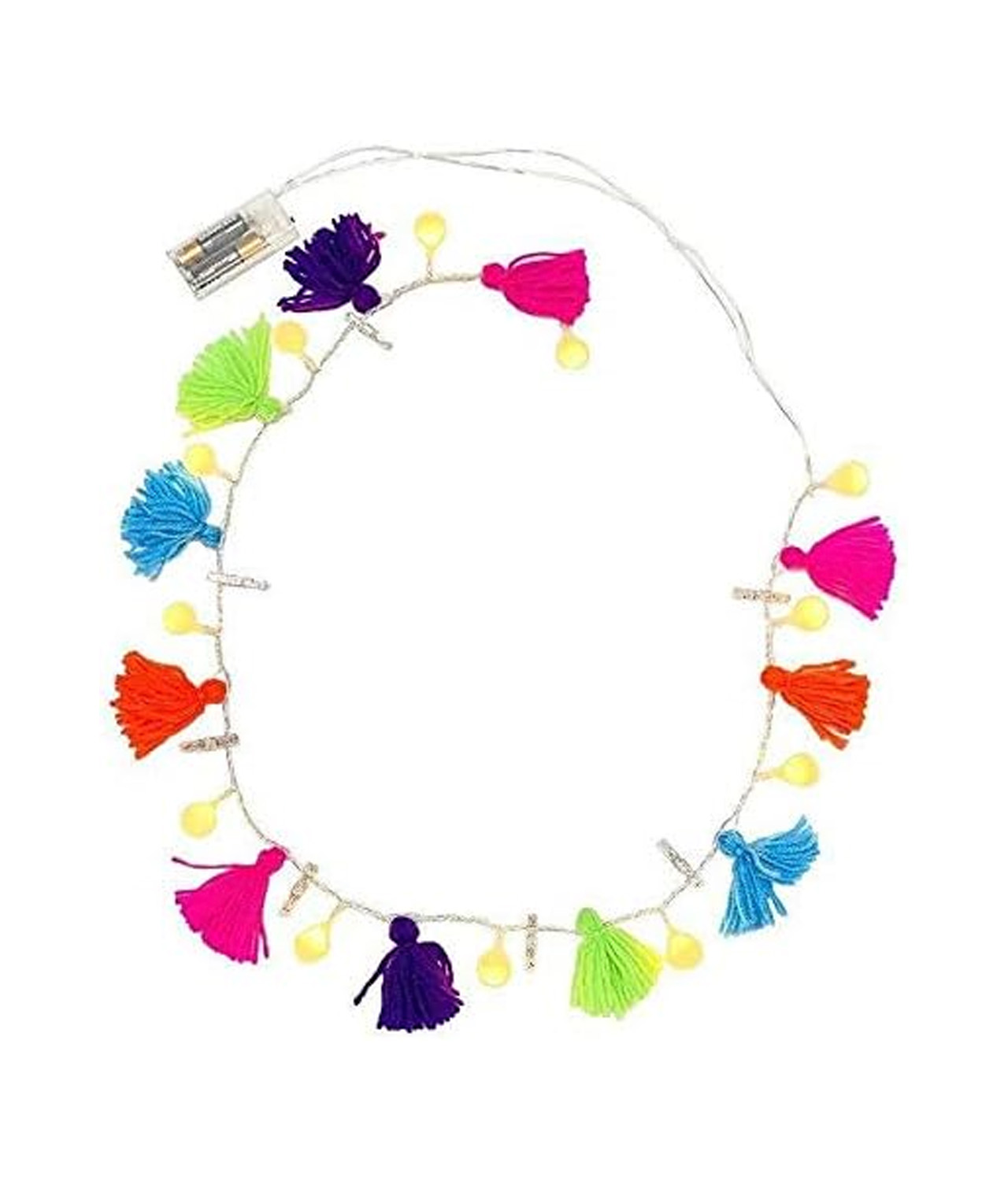 View of photo clips and tassel garland out of box