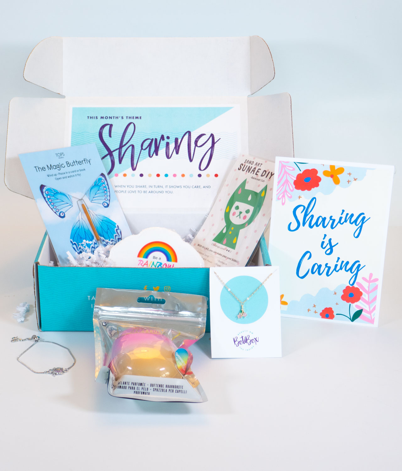 Theme: Sharing birthday gift for girls