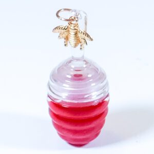 honey bee lip gloss with bee charm