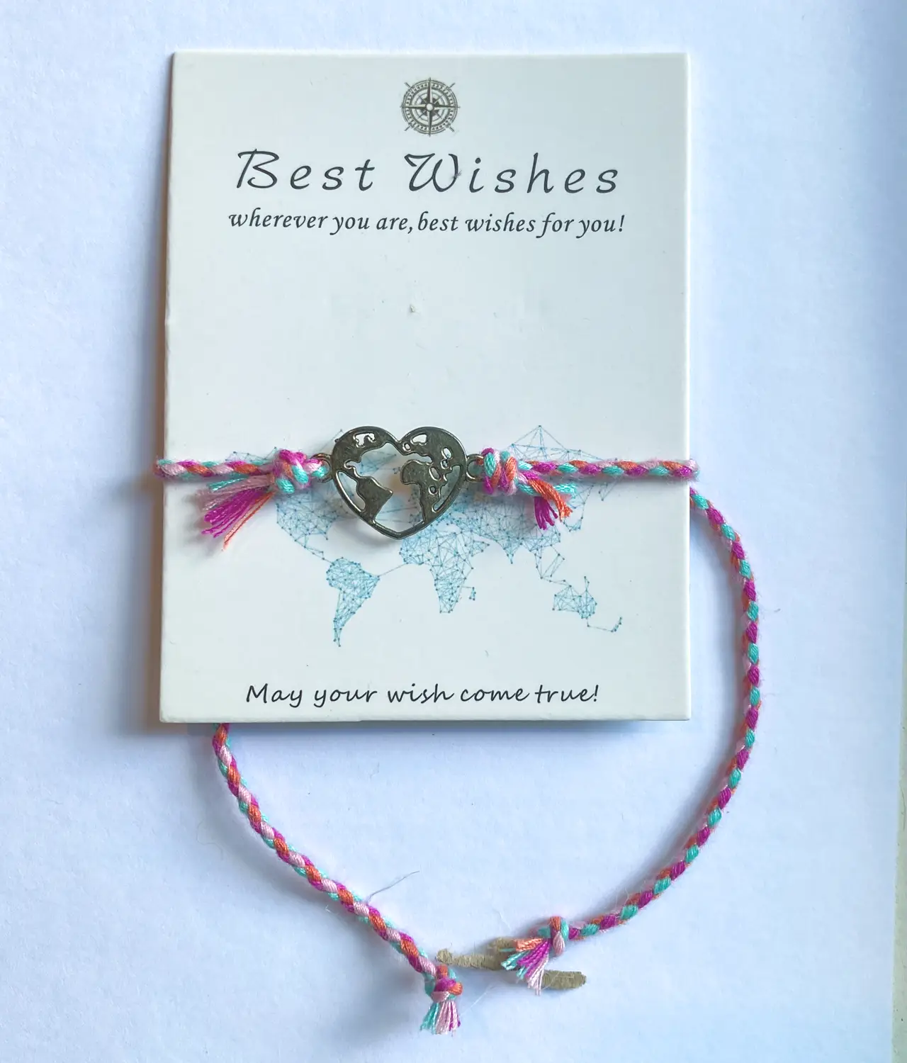 Adjustable Earth Heart Bracelet – Earth Day Gift for Girls